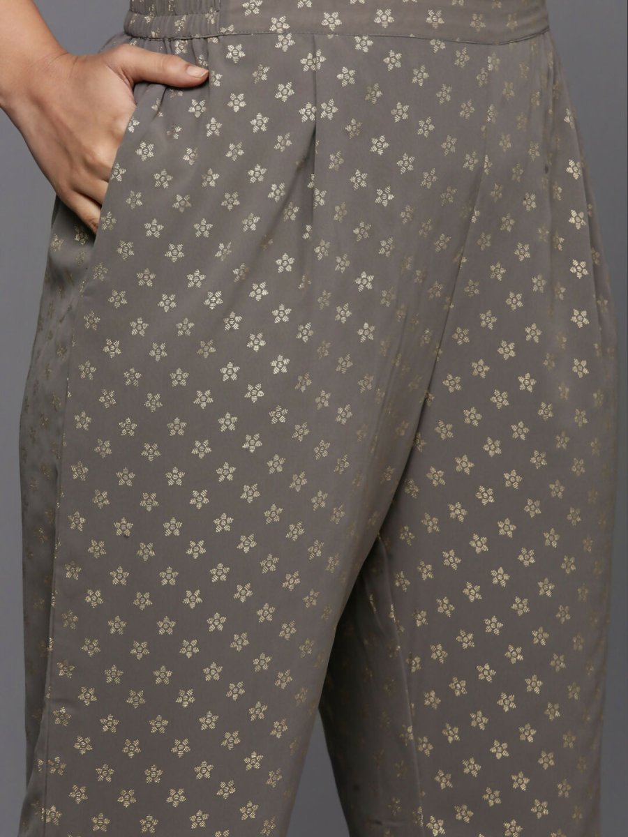 Ahalyaa Women's Traditional wear Kurta Set - Grey