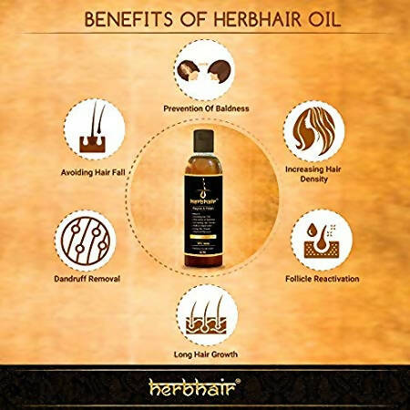 HerbHair Pure Herbal Regrow and Retain Hair Oil