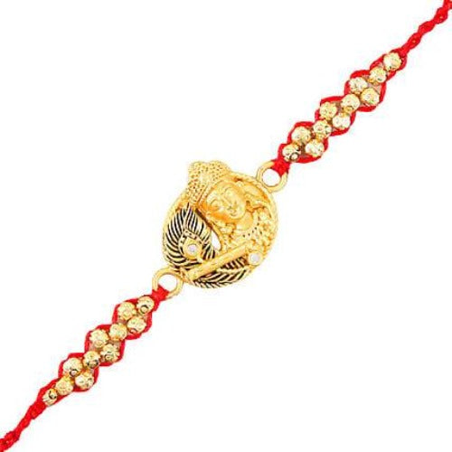 Krishna With Flute Rakhi and Fruit N Nut Chocolates