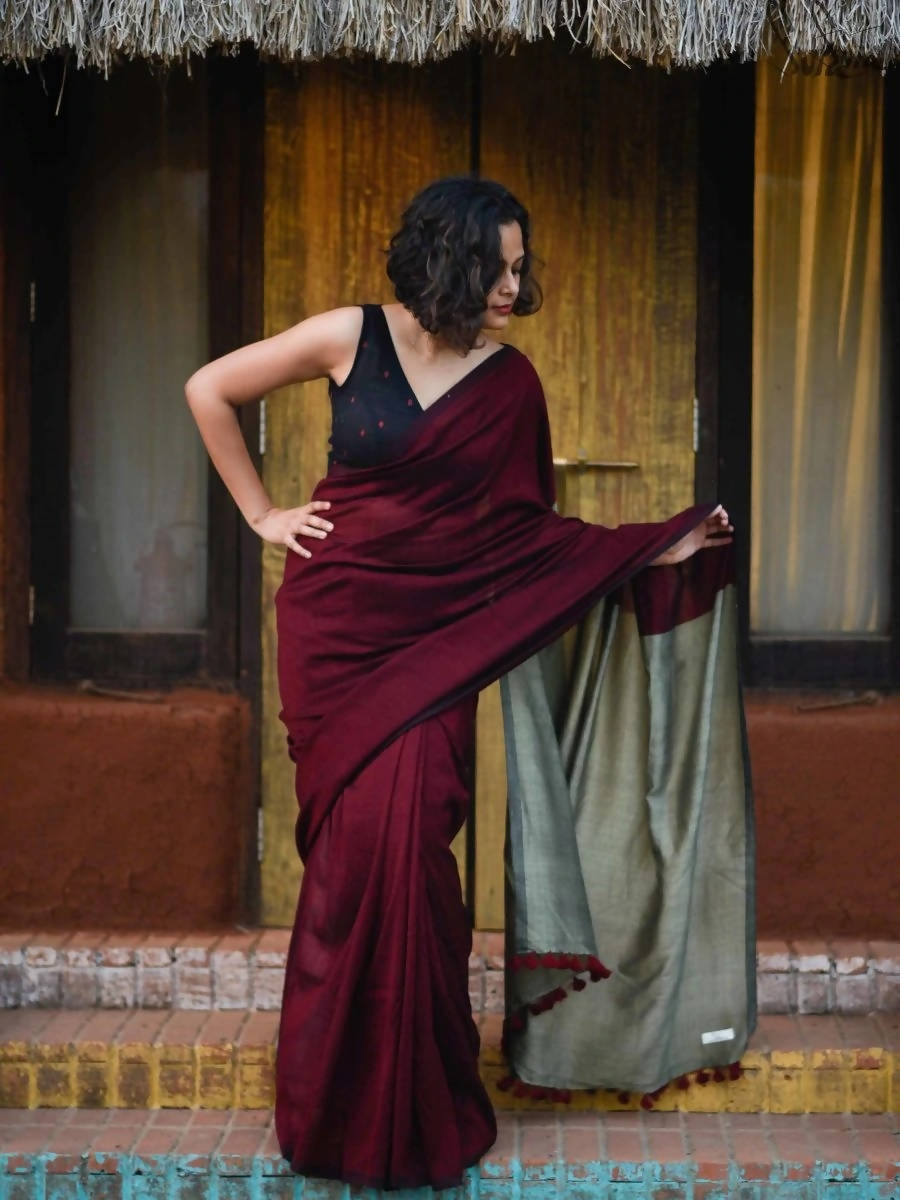Suta Beet And Turnip Saree