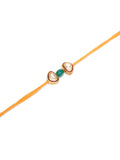 Designer kundan Rakhi - Ruby Raang