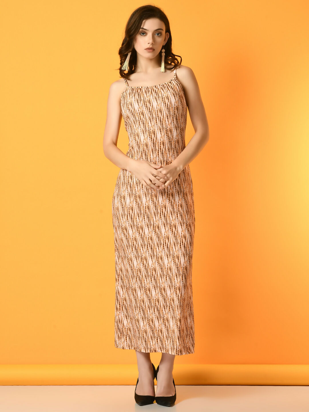Myshka Women's Multi Printed Party Dress