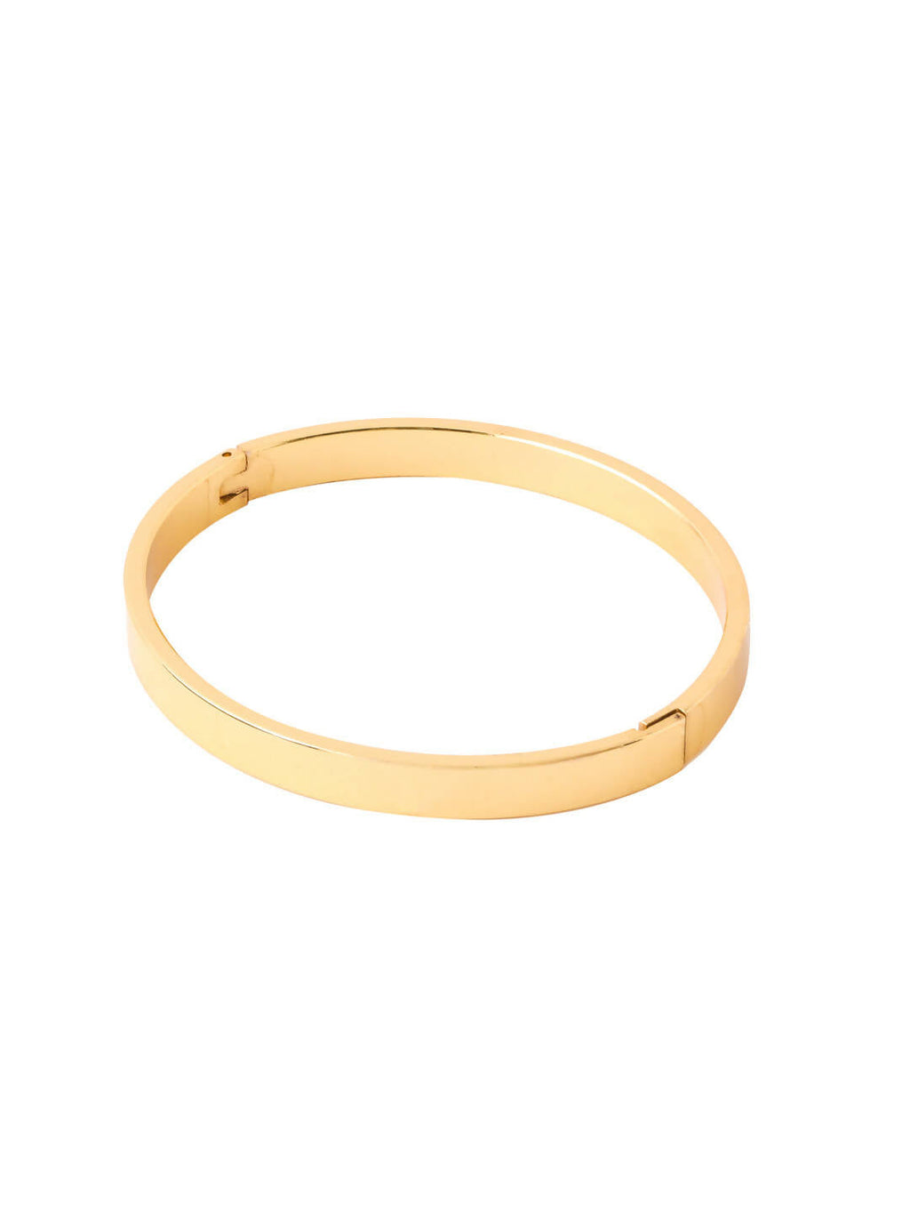 NVR Men's Gold Metal Interlock Kada Bracelet