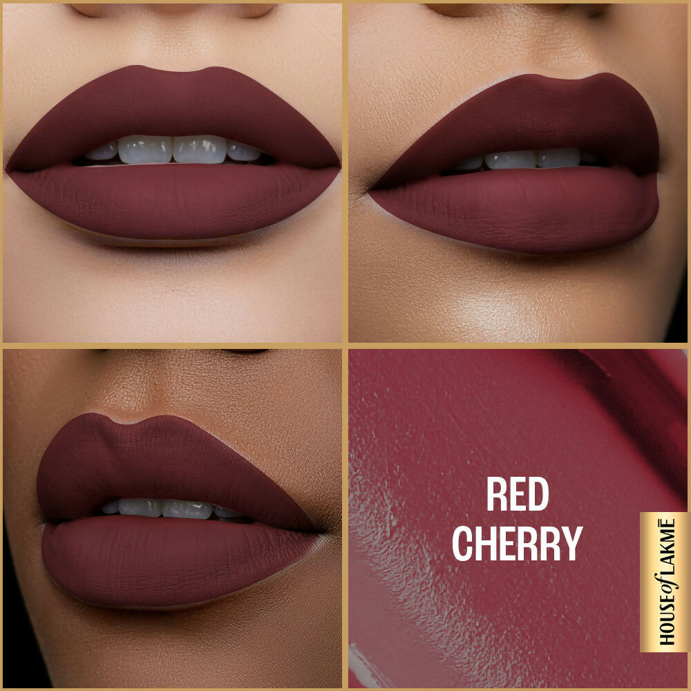 Lakme Ultimate Glam Matte Liquid Lipstick - Red Cherry