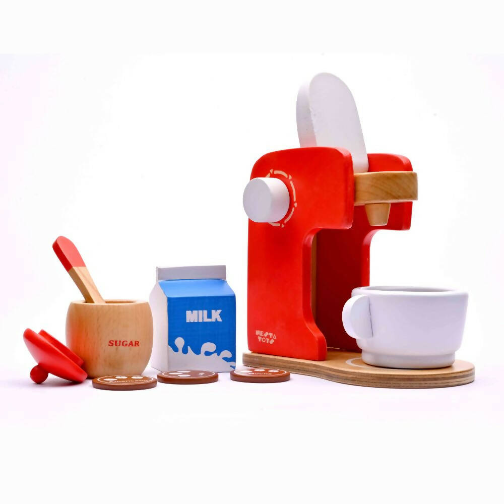 Nesta Toys Wooden Coffee Maker Toy - Multicolor