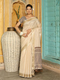 Shree Shyam Fashion Brown Linen Saree