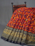 Shades of Red Kalamkaari Semi Chanderi Saree By Gayathri Reddy Designer Studio