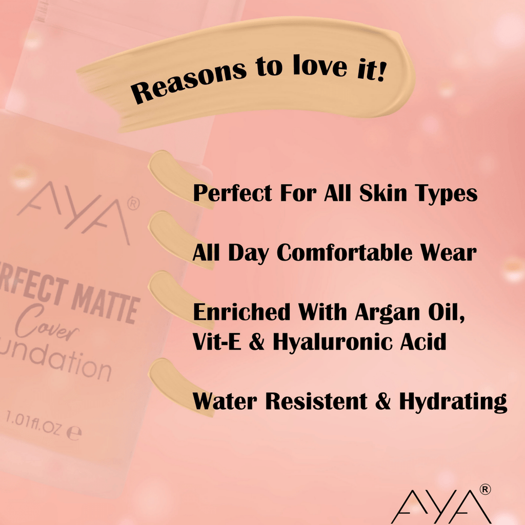 AYA Perfect Matte Cover Foundation - 03 Medium Beige