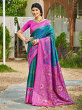 Shree Shyam Fashion Sea Green Soft Silk Saree