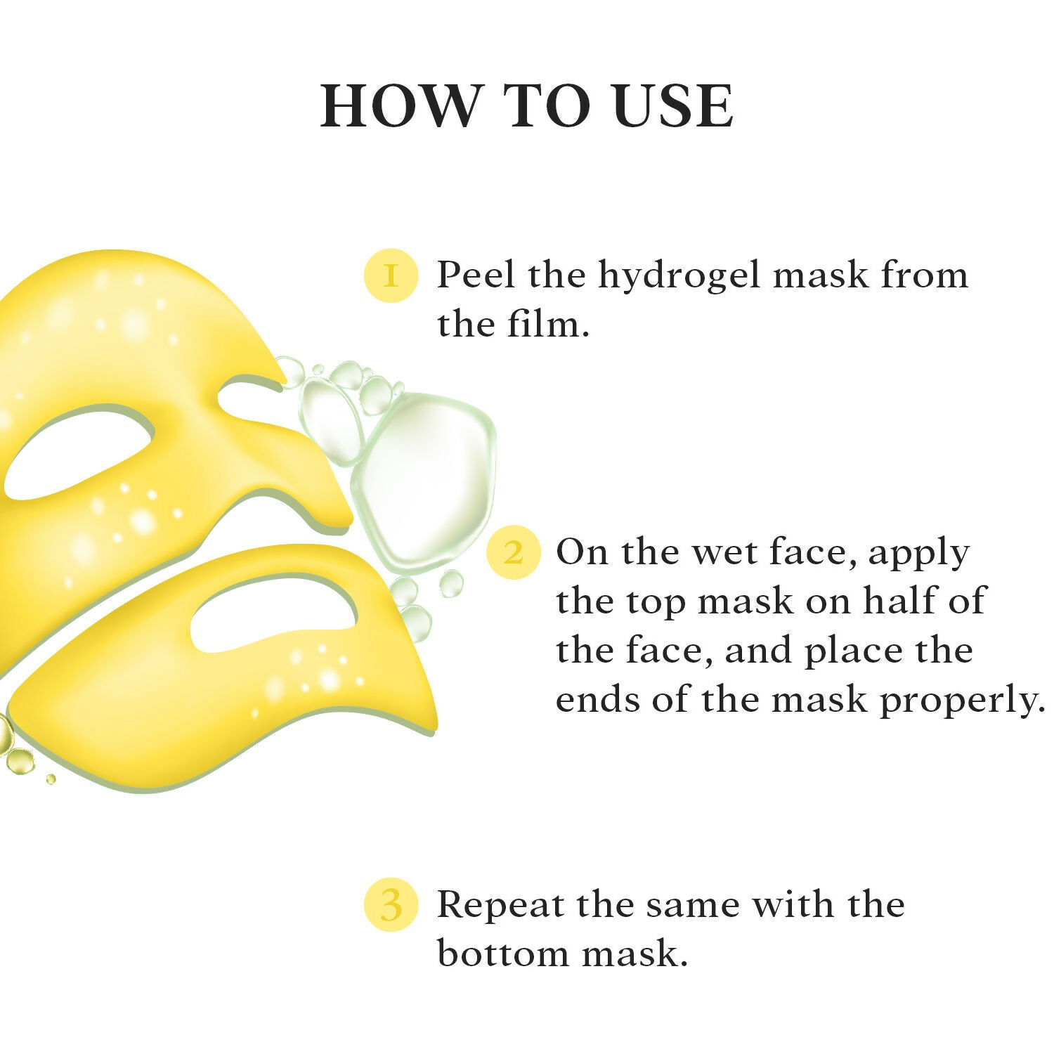 Professional O3+ Vitamin C Hydrogel Facial Mask For Radiant & Glowing Skin