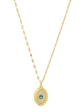 Antique Finish Crystal Necklace - Ruby Raang
