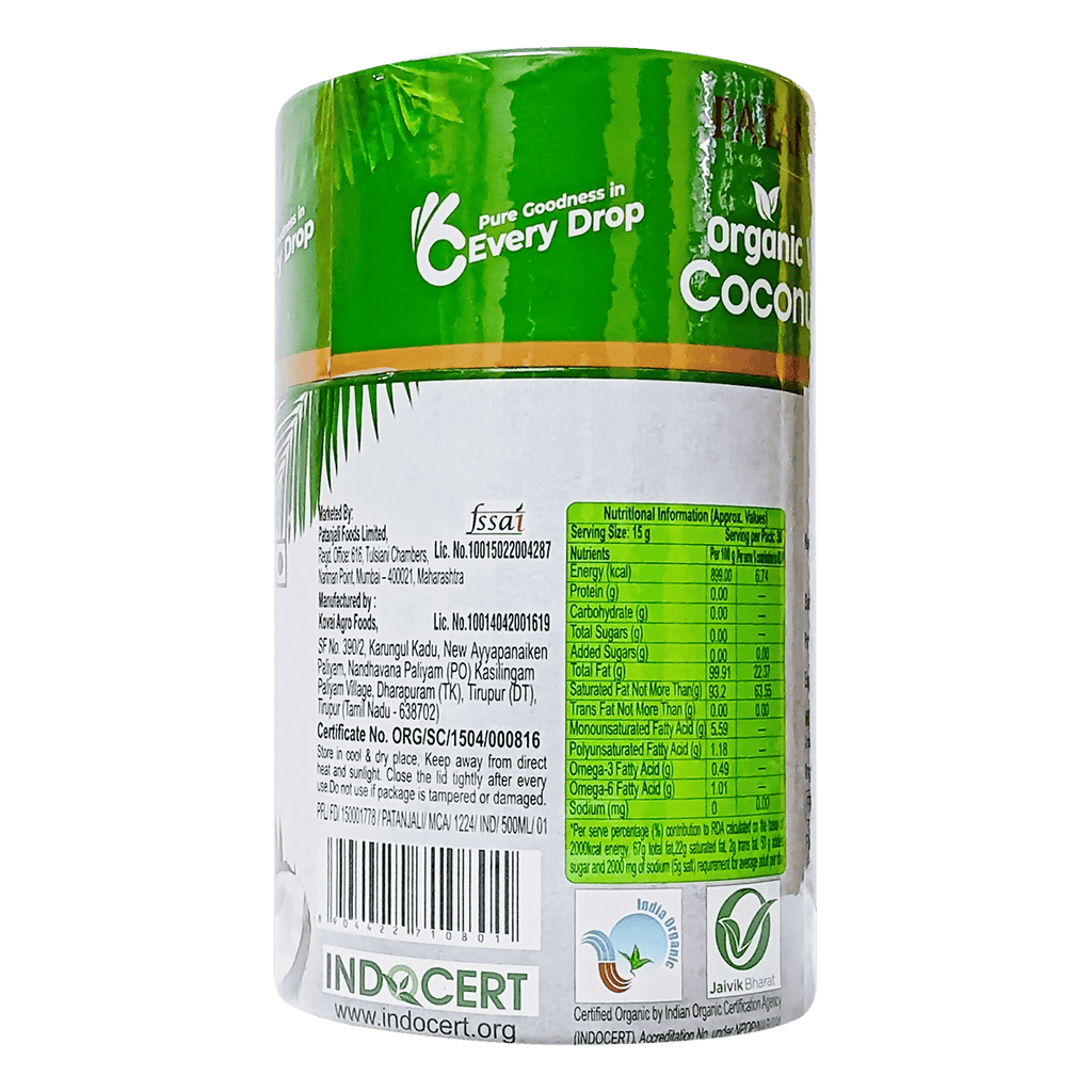 Patanjali Organic Virgin Coconut Oil Jar