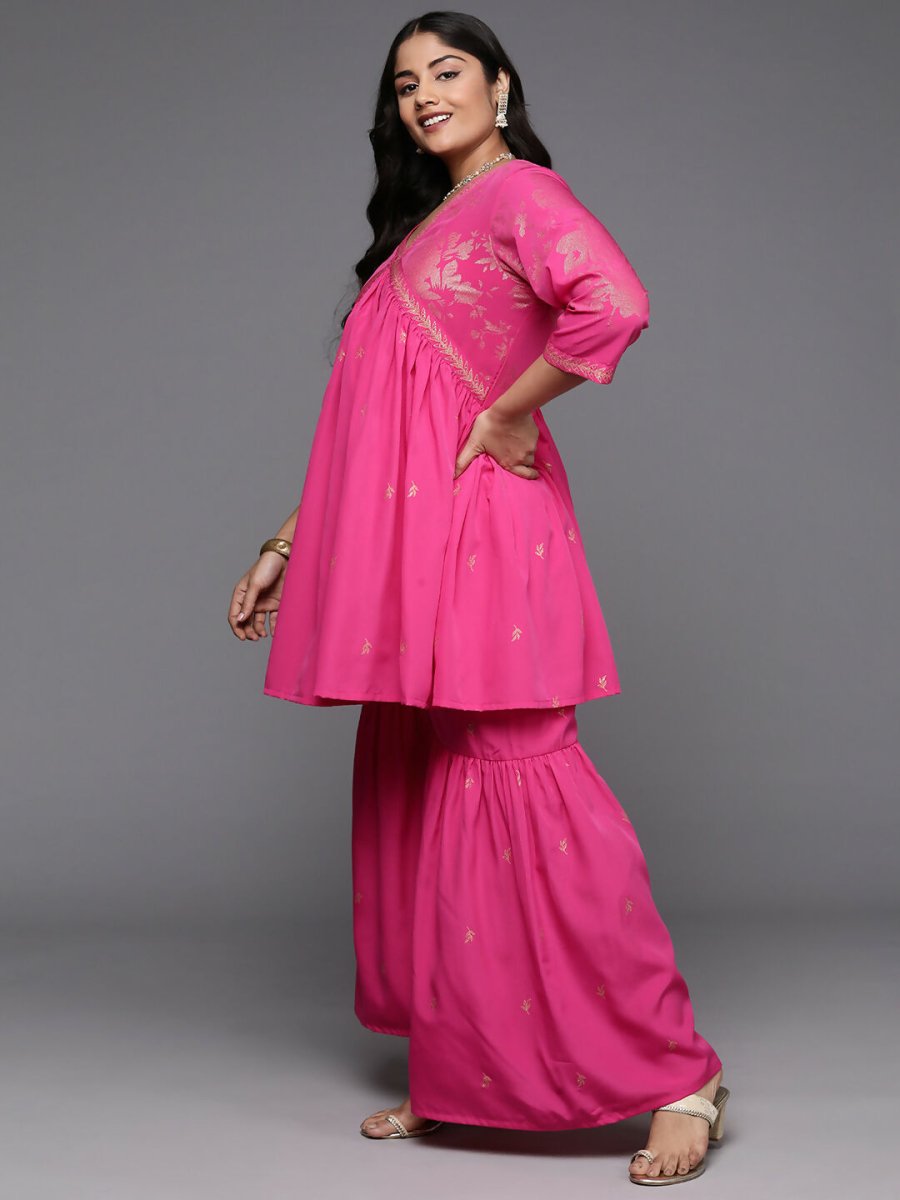 Ahalyaa Women's Traditional Wear Co-ords - Pink