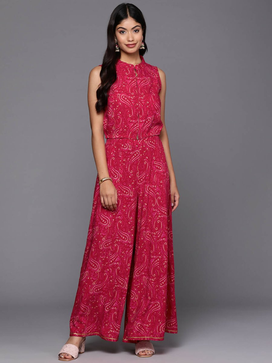 Ahalyaa Women's Traditional Wear Co-ods - Red
