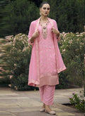 Vegaa Fashion Baby Pink Viscose Rayon Embroidered Salwar Suit