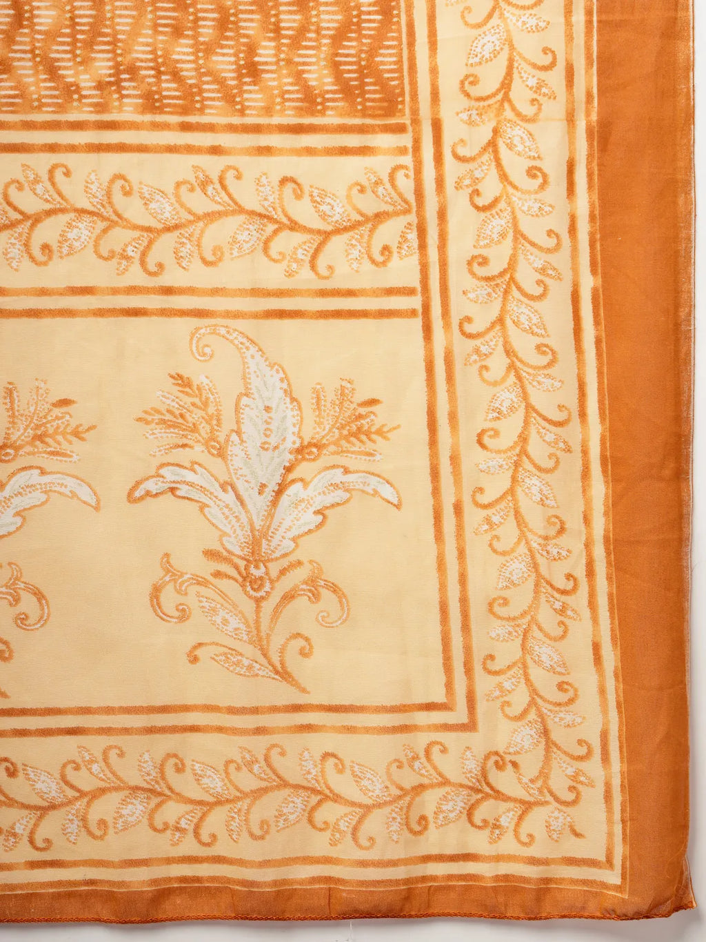 Yufta Peach Pure Cotton Kurta Dupatta Pant Set