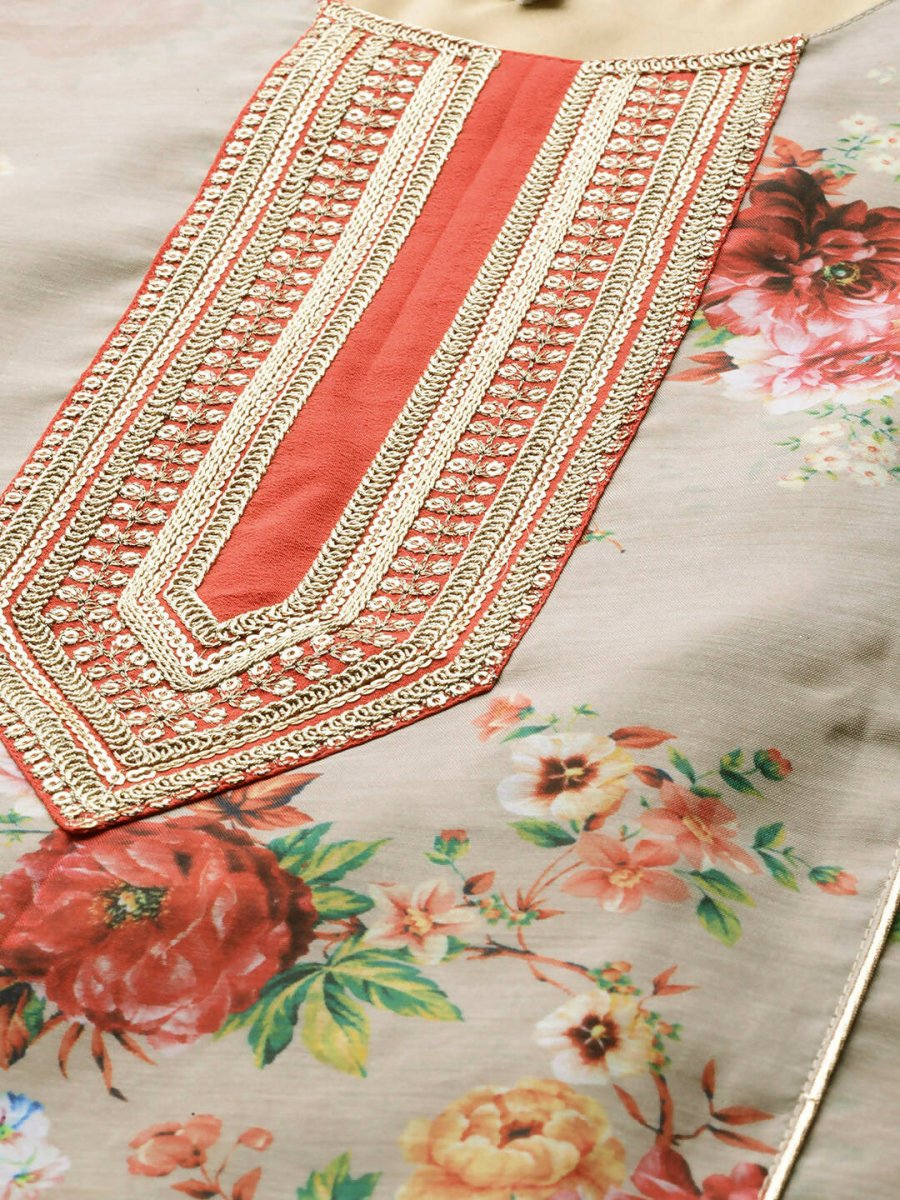Ahalyaa Women's Traditional wear Kurta - Tan
