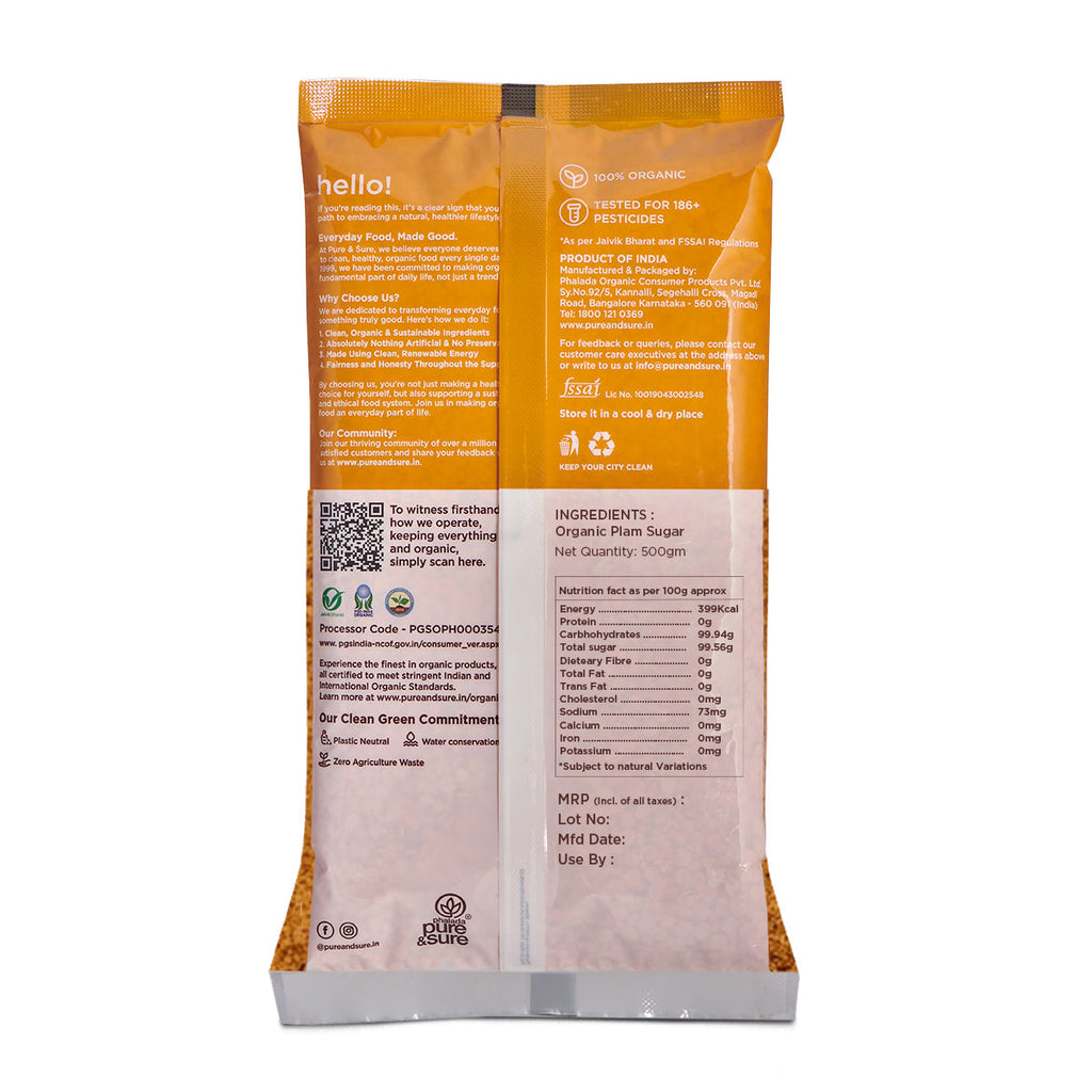 Pure & Sure Organic Palm Sugar