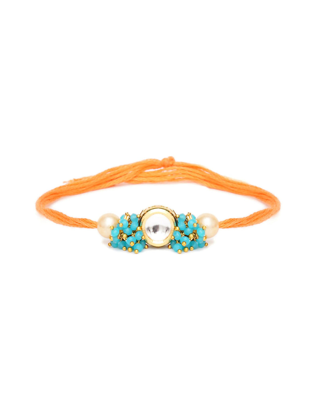Designer kundan Rakhi - Ruby Raang