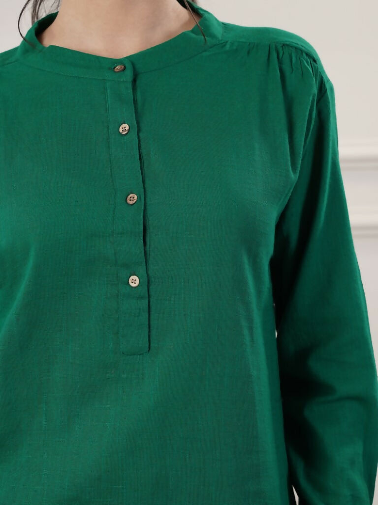Joban Fashion Women's Emerald Green Co-Ord Set