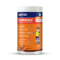 Gritzo SuperMilk Overall Growth (7-12y Girls), Zero Refined Sugar, 21 Vitamins & Minerals