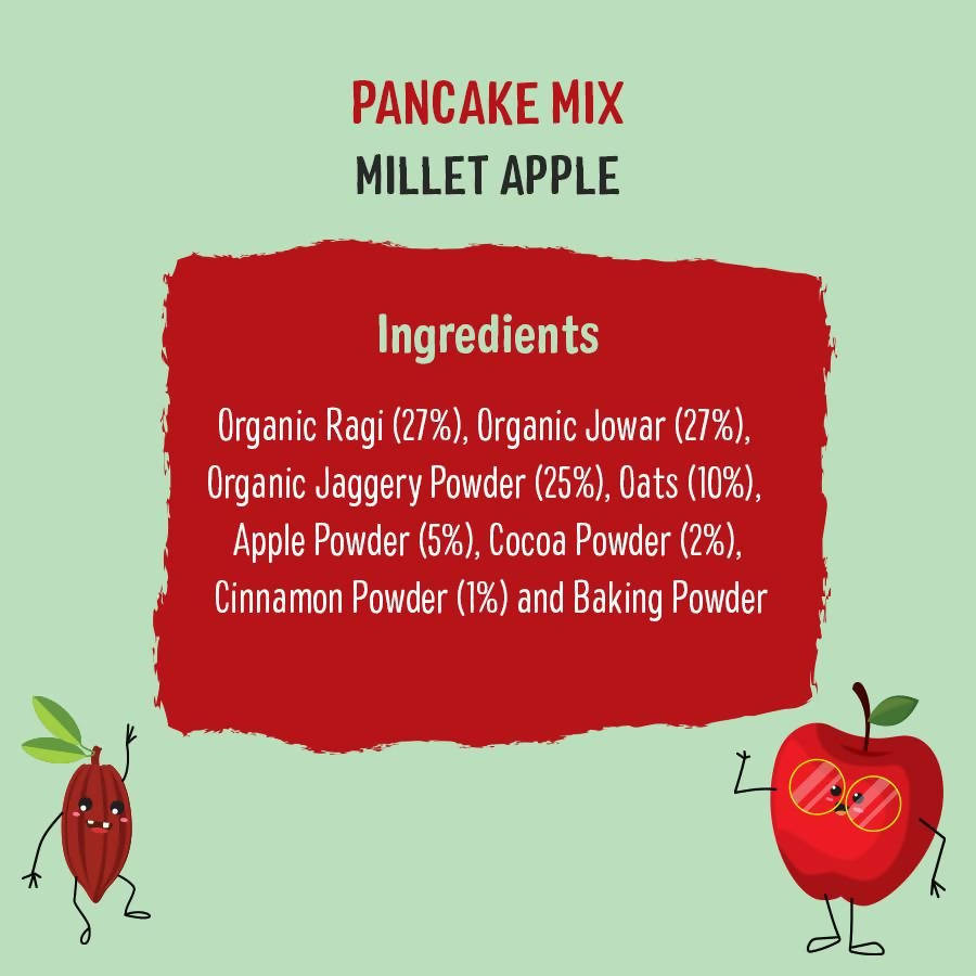 Timios Apple Millet Pancake with Cocoa