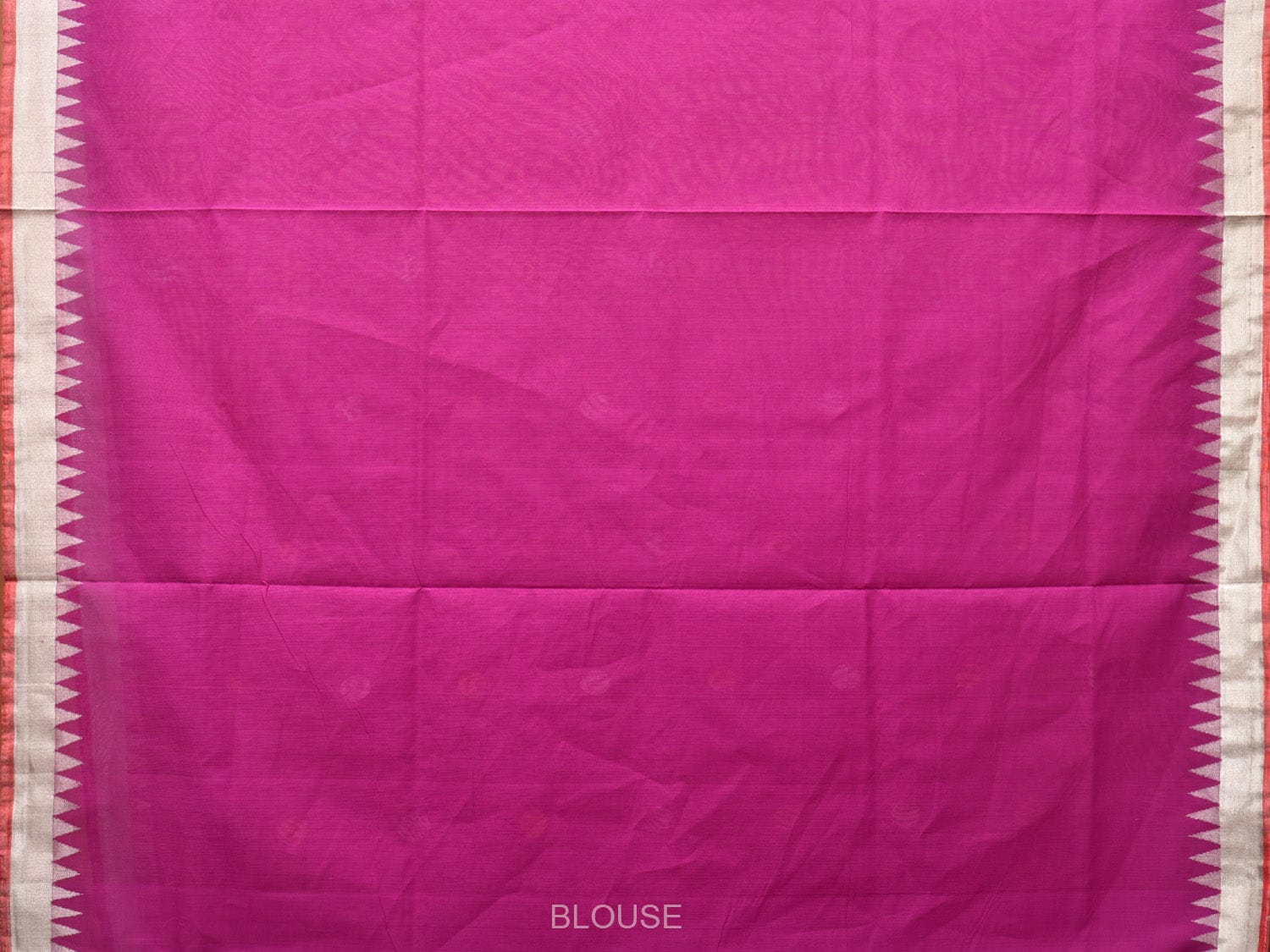 Purple Khadi Cotton Handloom Saree with Plant and Birds Pallu Design - Global Threads