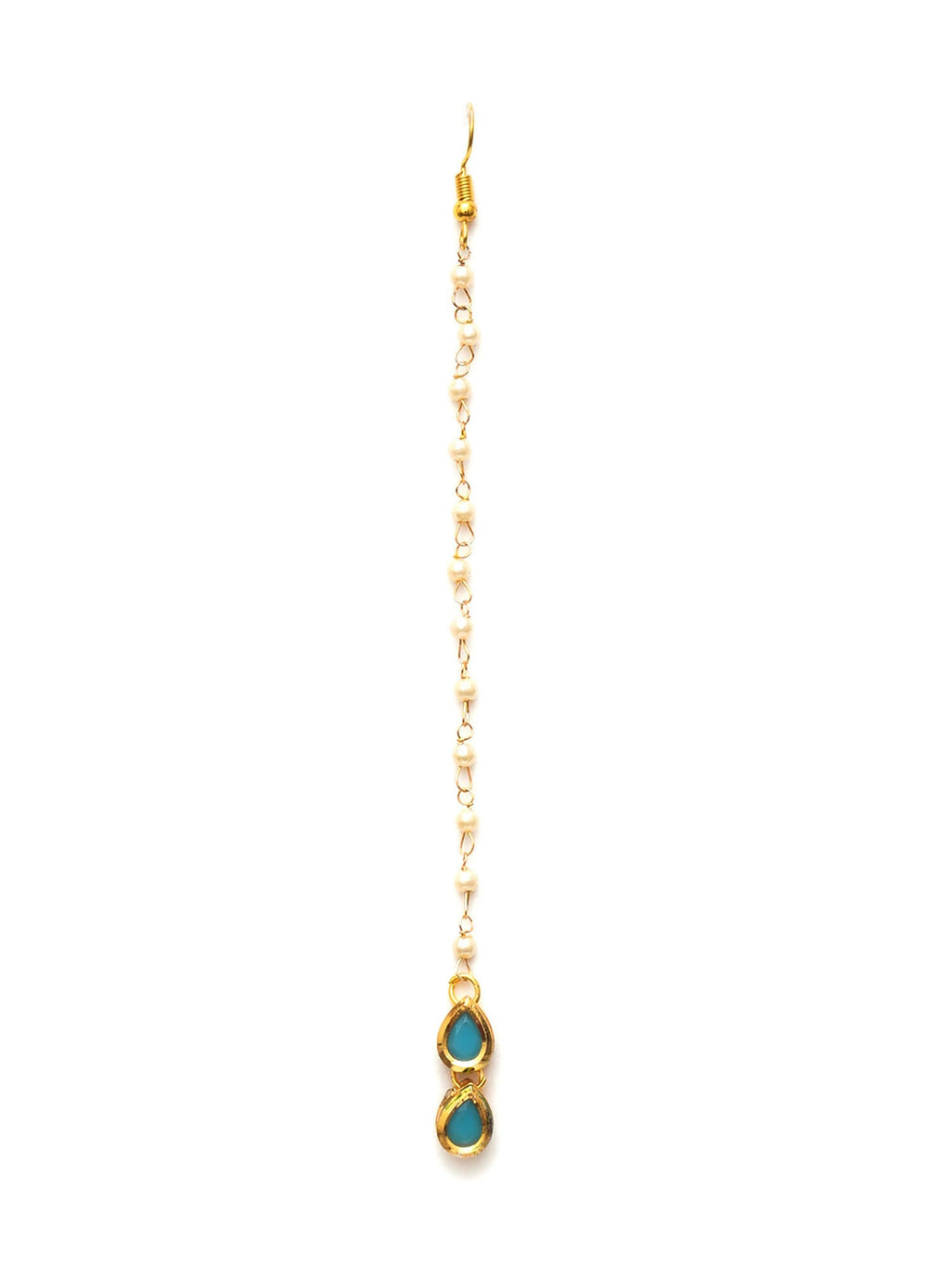 Kundan Maang Tikka (Gold) - Ruby Raang