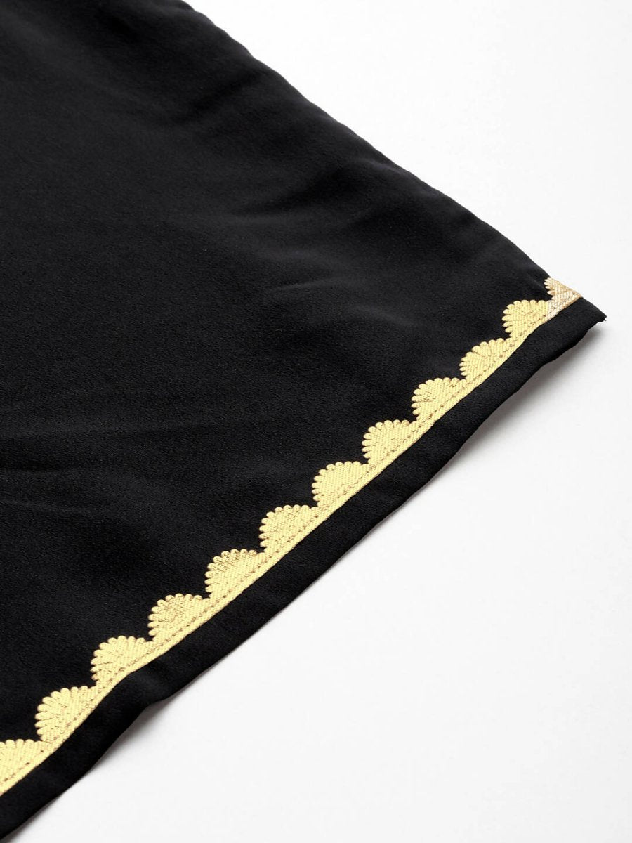 Ahalyaa Women's Traditional wear Kurta Set - Black