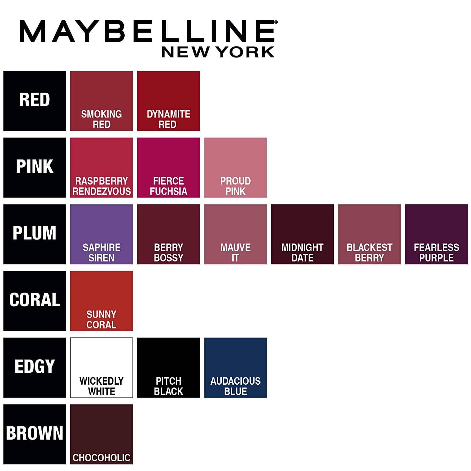 Maybelline New York Color Sensational Creamy Matte Lipstick/903 Midnight Date