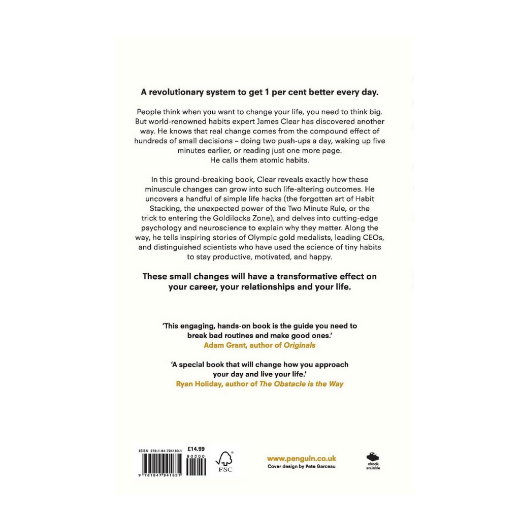 Atomic Habits by James Clear Book