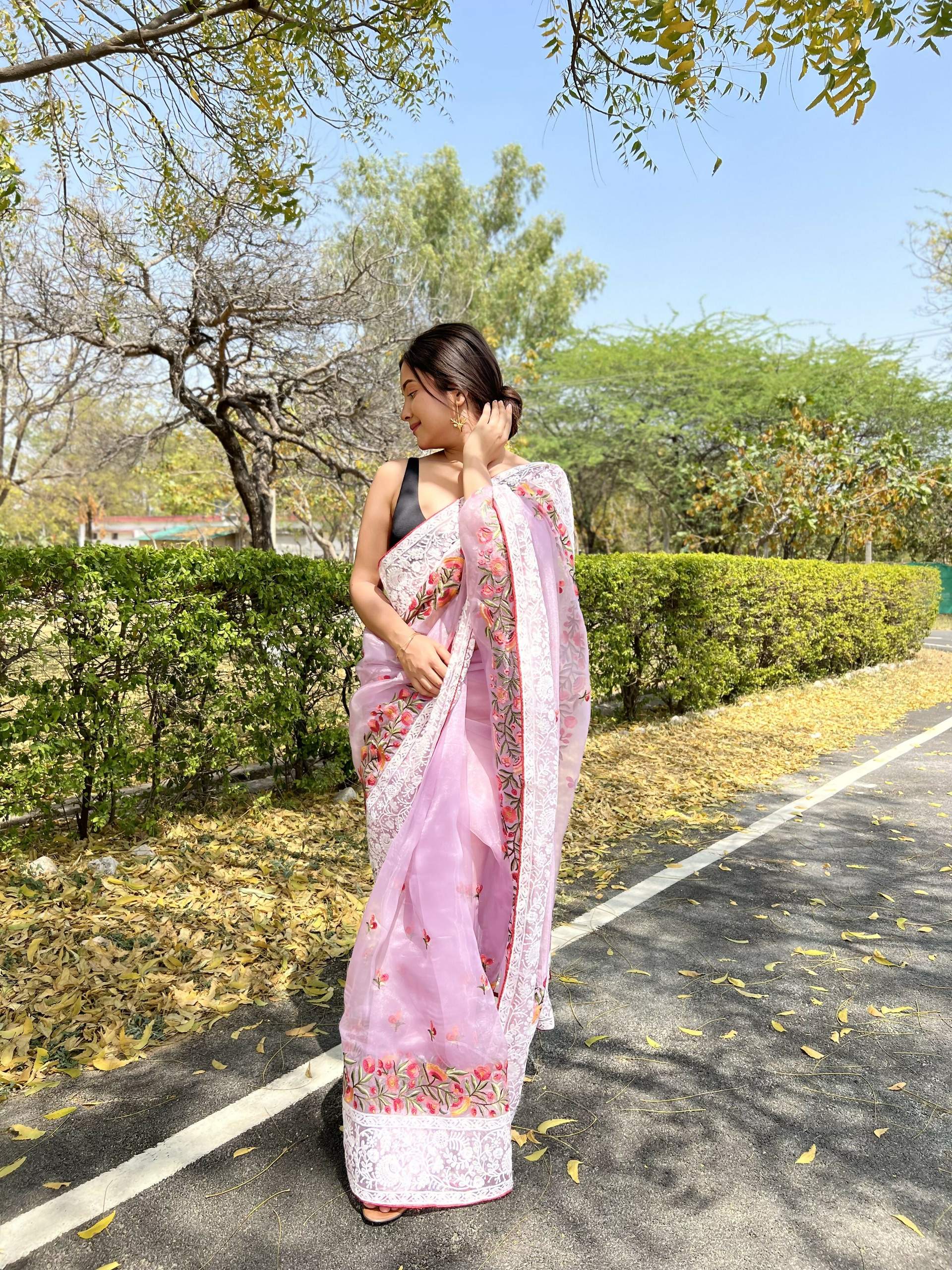 Vamsee Riddhi-Siddhi -1 Lavender Organza Saree