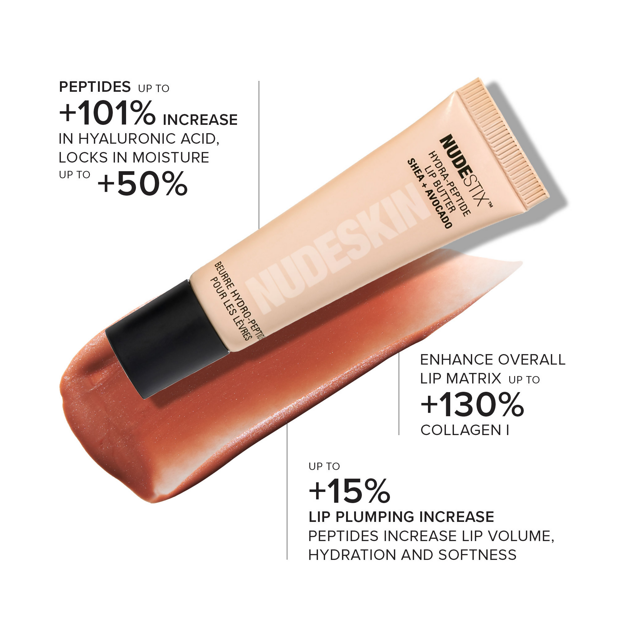 Nudestix Hydra-Peptide Lip Butter - Sugar Plum
