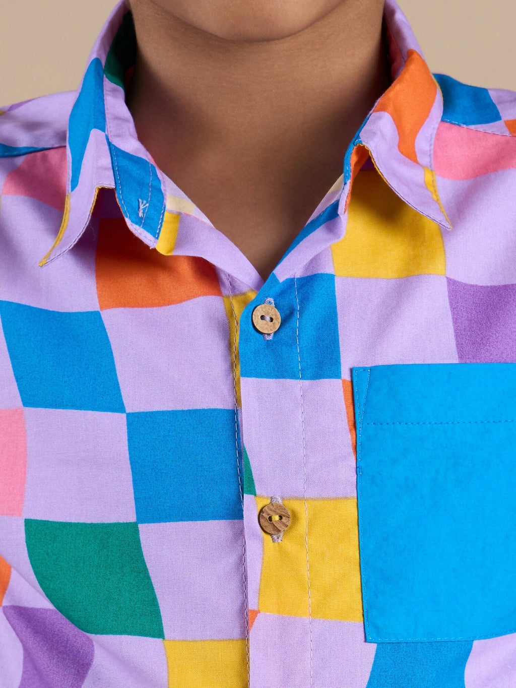 Snakes and Ladders Boys Multi Color Rotary Print Shirt and Boxer Set from Siblings Collection