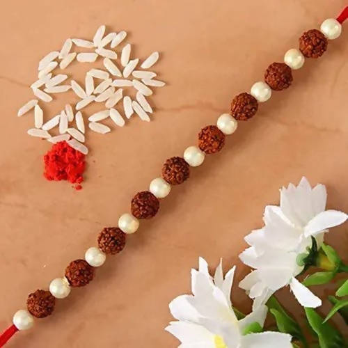 Rudraksha Elite Rakhi & Kaju Rolls Box
