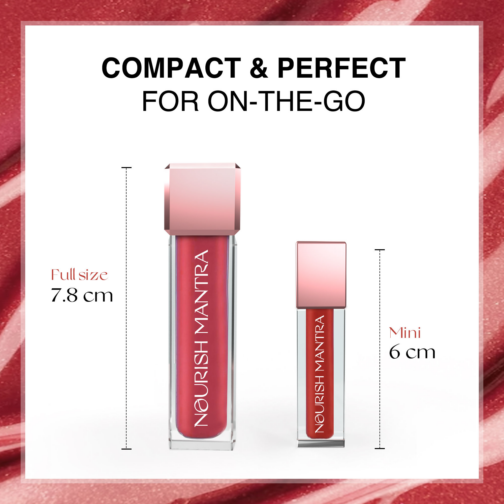 Nourish Mantra Liquid Lipstick Creamy Matte with SPF / Water Proof, Smudge Proof Shade-Jashn-e-gulab