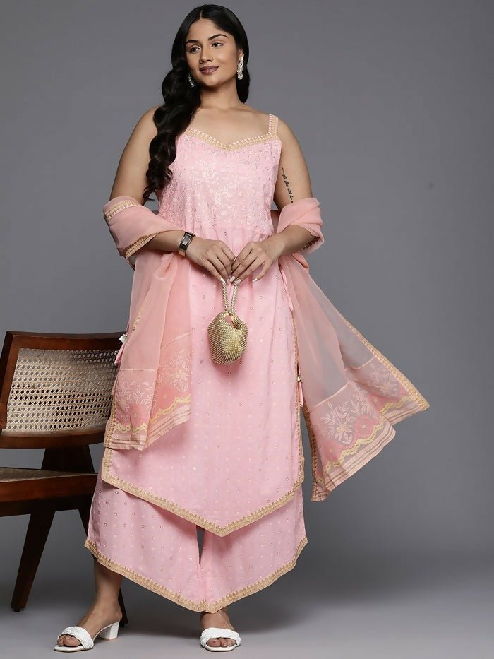 Ahalyaa Women's Traditional wear Kurta Set - Pink