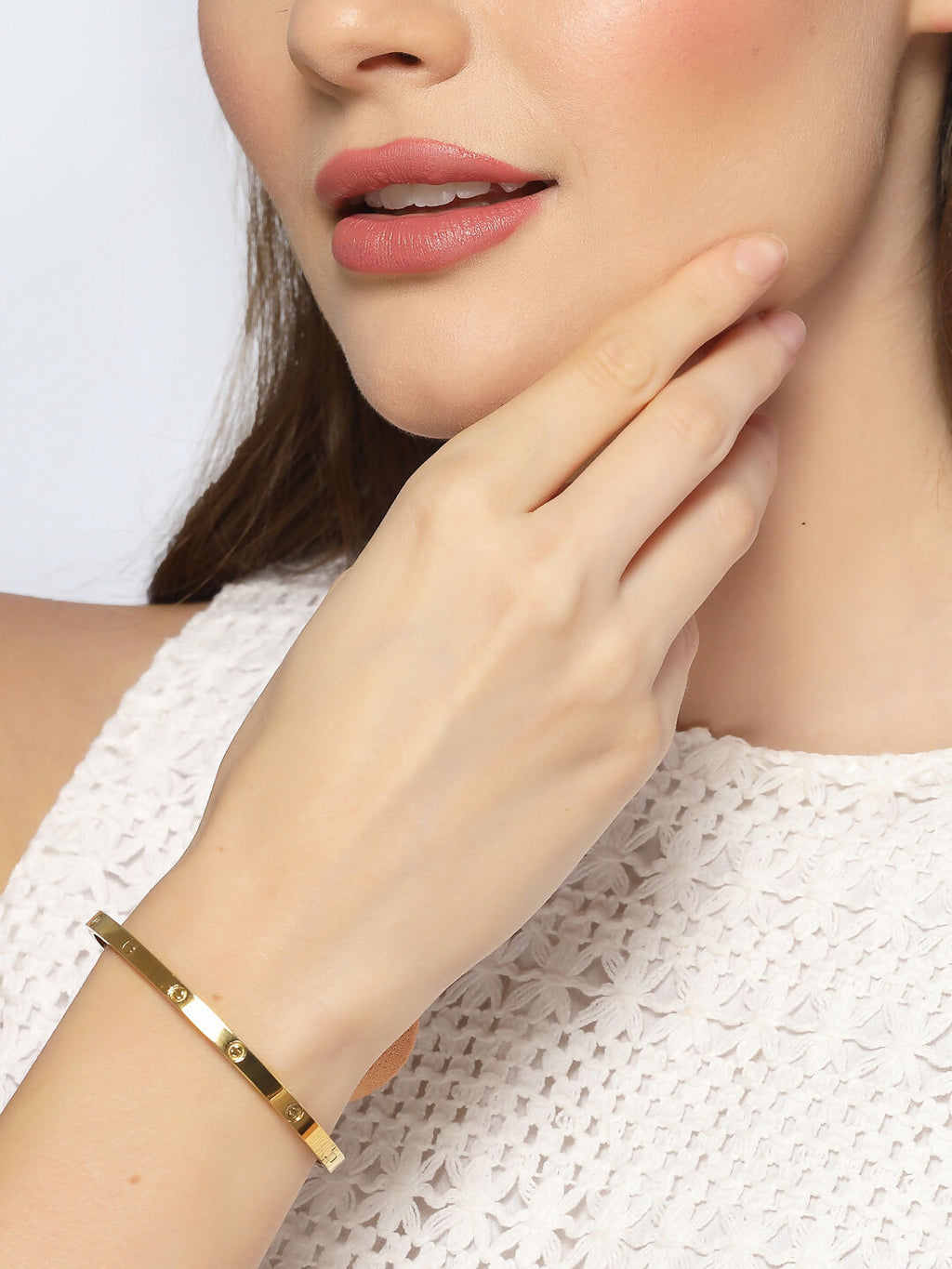 NVR Women Kundan Ring Bracelet