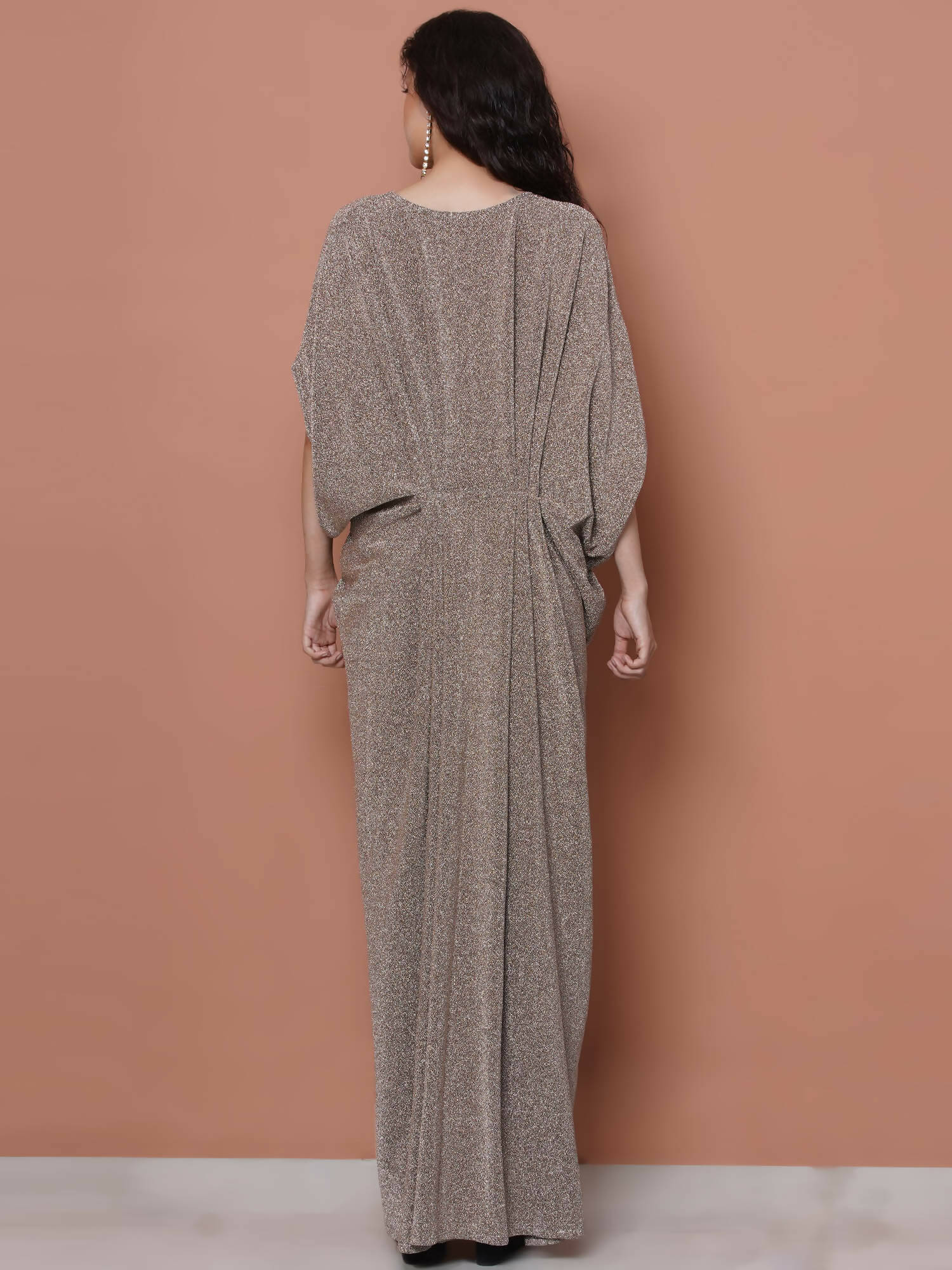 Women Republic Hand Embellished Golden Gown