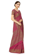 Mimosa Women's Pink Patola Art Silk Saree