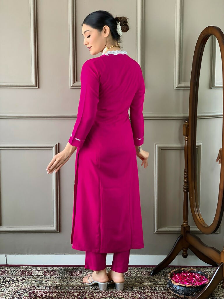 Partywear Designer Viscose Lemon Stitched Suit With Dupatta - Tanisha
