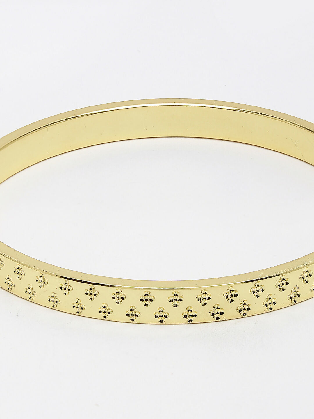 NVR Men's Set of 2 Gold & Black Rhodium-Plated Stainless Steel Kada Bracelet