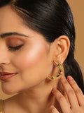 Nuyug 22K Gold Plated Pink Lunar Earrings