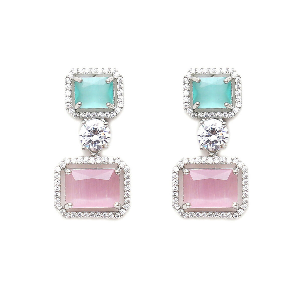Jade and Blush Pink Earrings- Ruby Raang