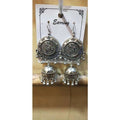 MS Fashion India Lord Ganesh Design on Earrings With Hanging Jhumkas And Pearls