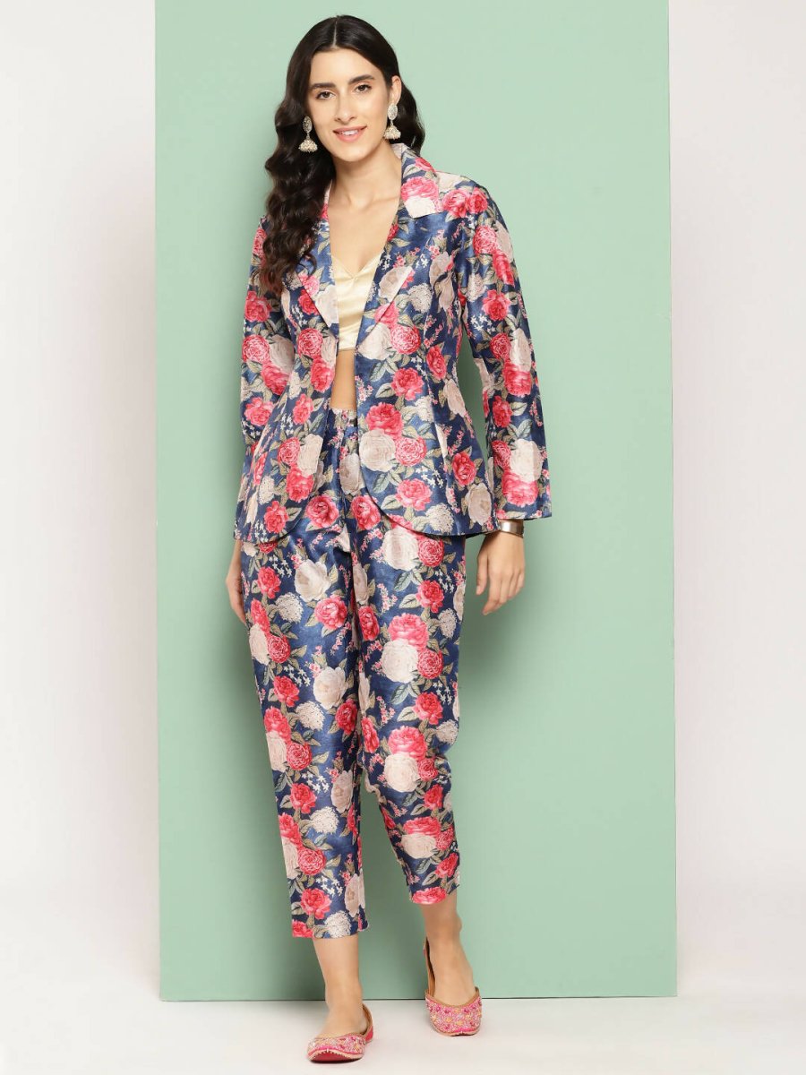 Ahalyaa Women's Traditional Wear Co-ods - Blue
