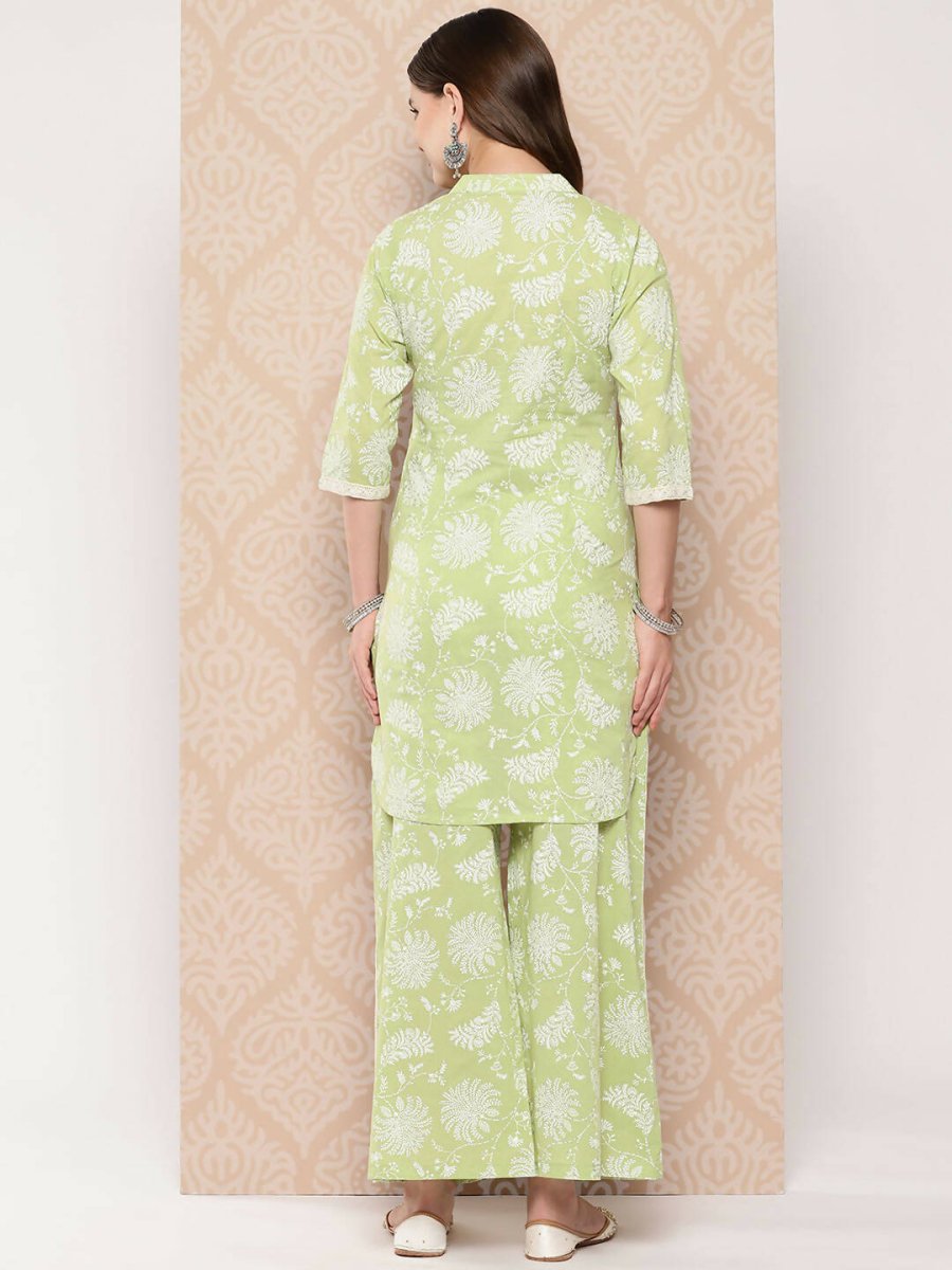Ahalyaa Women's Traditional Wear Co-ods - Pista Green