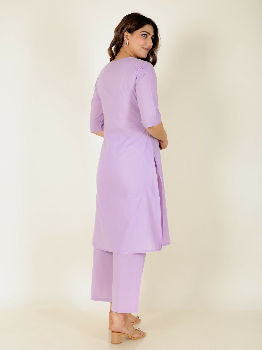 Aramya A-line Soft Cotton Solid Women's Kurta - Pink