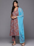 Ahalyaa Women's Traditional wear Kurta Set - Teal Blue