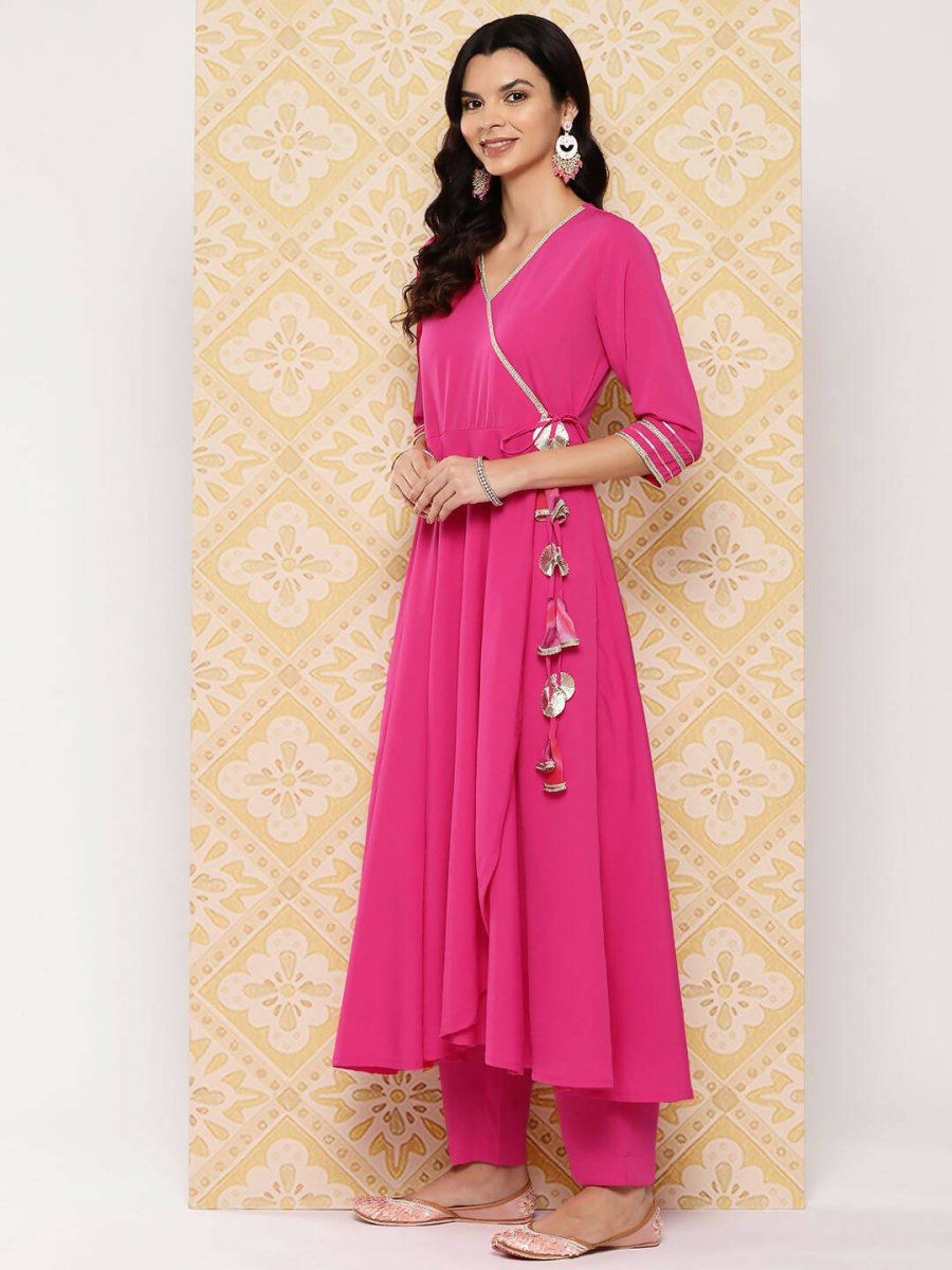 Ahalyaa Women's Traditional wear Kurta Set - Pink